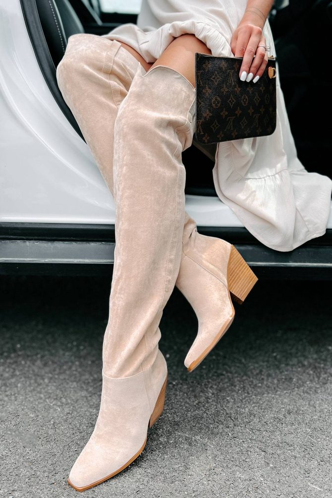 Calahari Faux Suede Over The Knee Billini Boots (Sahara Suede) · NanaMacs - Image 4