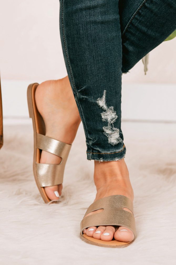 Chill Time Slip On Sandals (Gold) · NanaMacs - Image 4