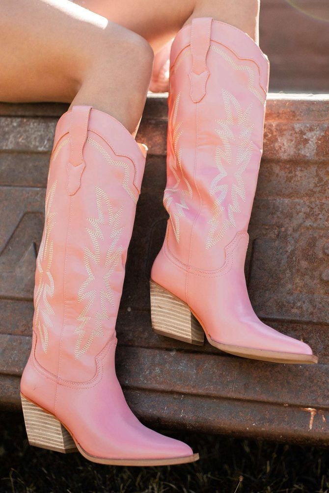 Wildflower At Heart Cowboy Boots (Pink) · NanaMacs - Image 2