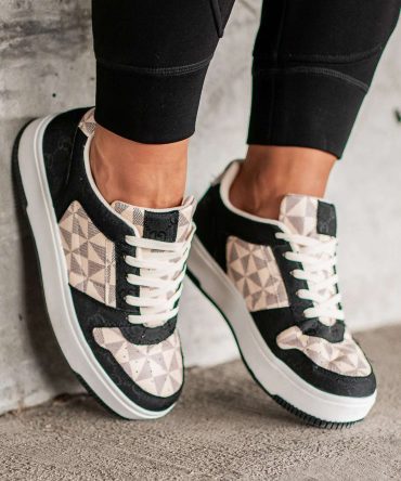School Yard Style Colorblock Platform Sneakers (Black/Multi) · NanaMacs