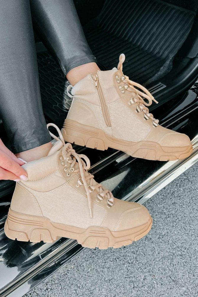 Aspen Adventures Lace-Up Boots (Nude) · NanaMacs - Image 3