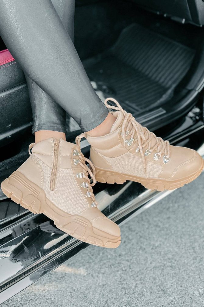 Aspen Adventures Lace-Up Boots (Nude) · NanaMacs