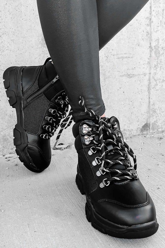 Aspen Adventures Lace-Up Boots (Black) · NanaMacs - Image 3