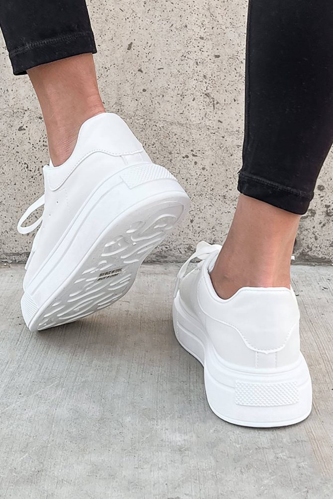 Doorbuster Just Playin' Around Platform Sneakers (White) · NanaMacs - Image 4