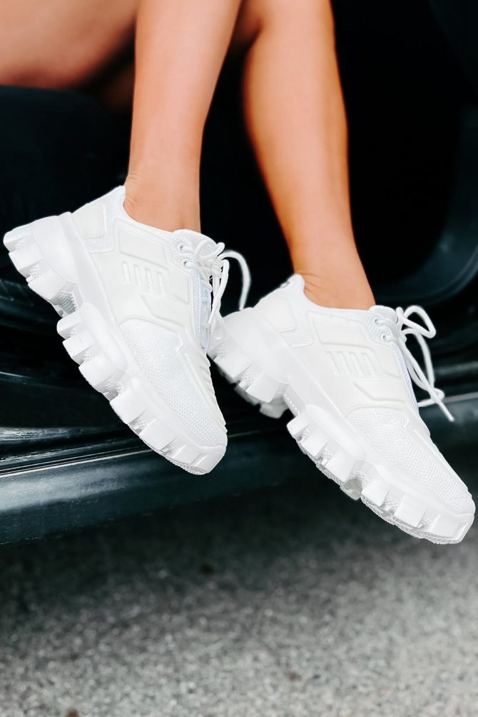 Chasing The Weekend Chunky Sneakers (White) · NanaMacs - Image 3