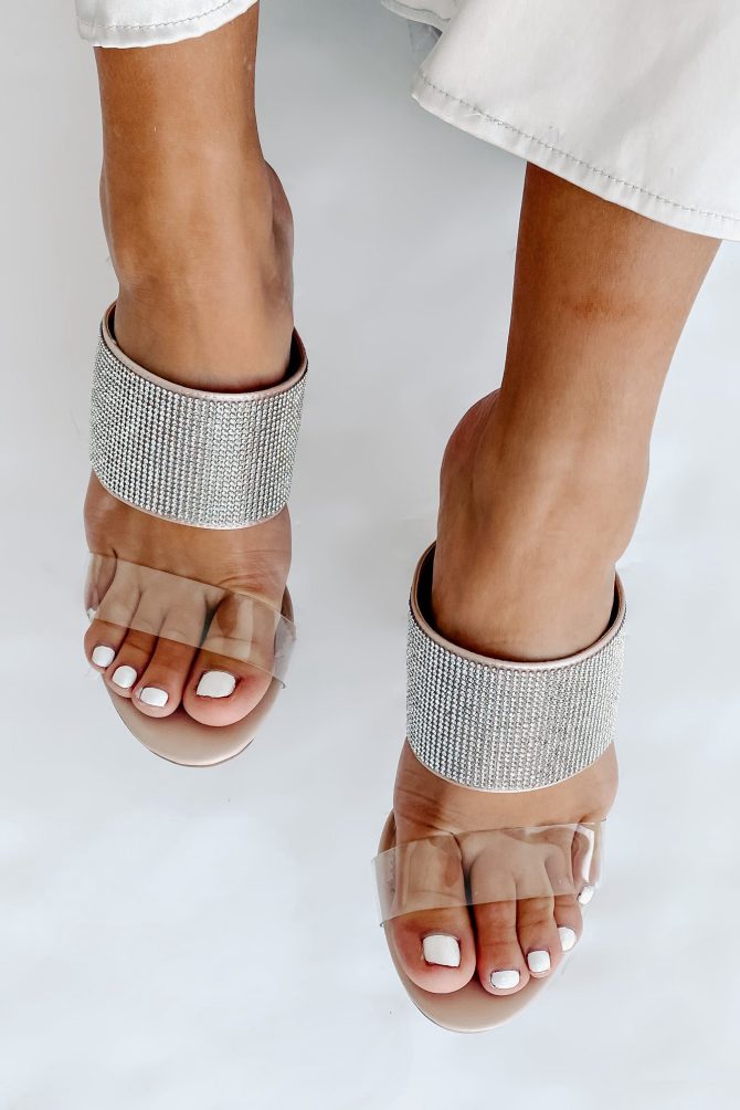 Diamonds On Me Rhinestone Embellished Slip-On Heel (Clear Rhinestone) · NanaMacs - Image 3