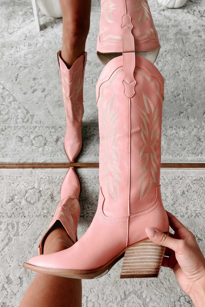 Wildflower At Heart Cowboy Boots (Pink) · NanaMacs - Image 4