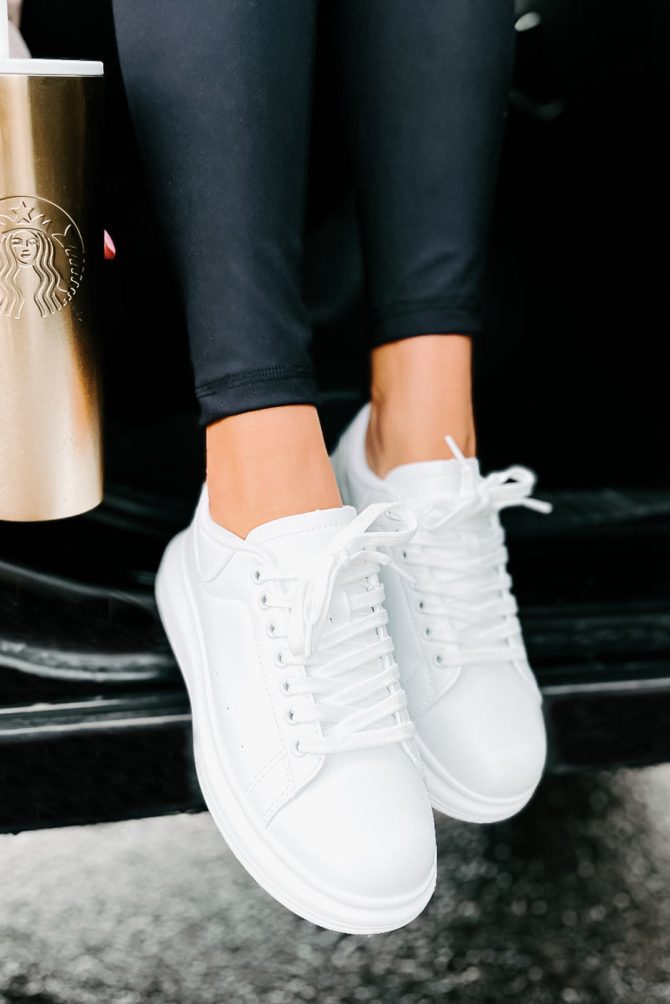 Sidewalk Strut Platform Sneaker (White) · NanaMacs - Image 2