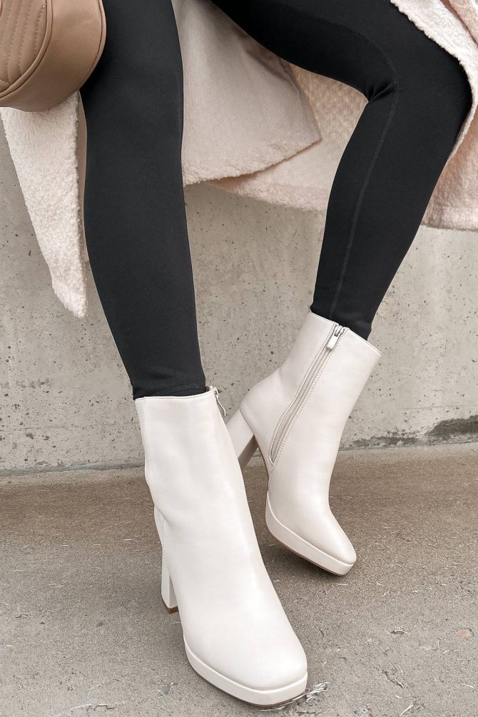 Kick Rocks Sis Faux Leather Platform Booties (Ivory) · NanaMacs - Image 4