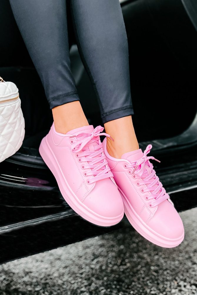 Sidewalk Strut Platform Sneaker (Pink) · NanaMacs - Image 2