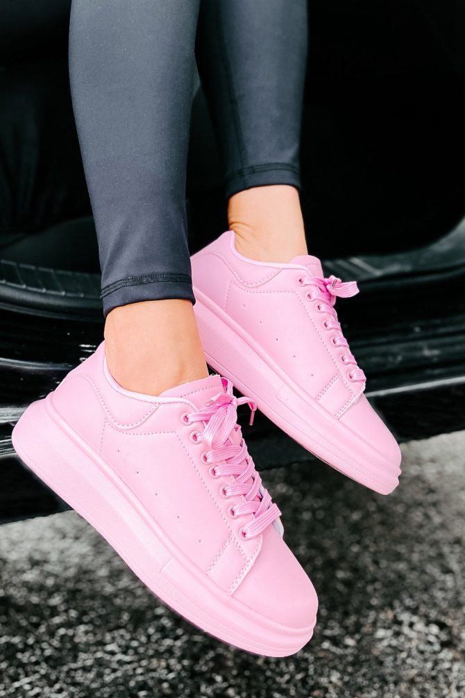 Sidewalk Strut Platform Sneaker (Pink) · NanaMacs - Image 3