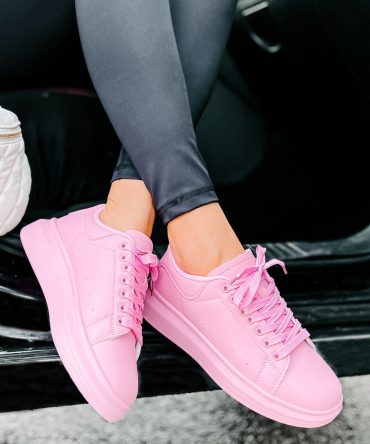 Sidewalk Strut Platform Sneaker (Pink) · NanaMacs