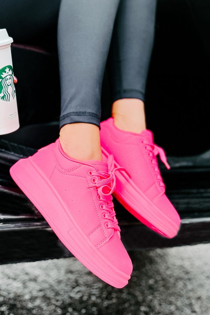 Sidewalk Strut Platform Sneaker (Hot Pink) · NanaMacs - Image 4