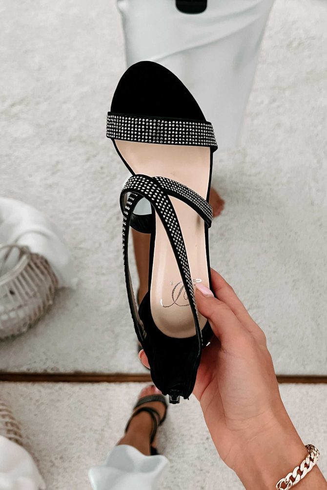 Future Star Rhinestone Heels (Black) · NanaMacs - Image 4