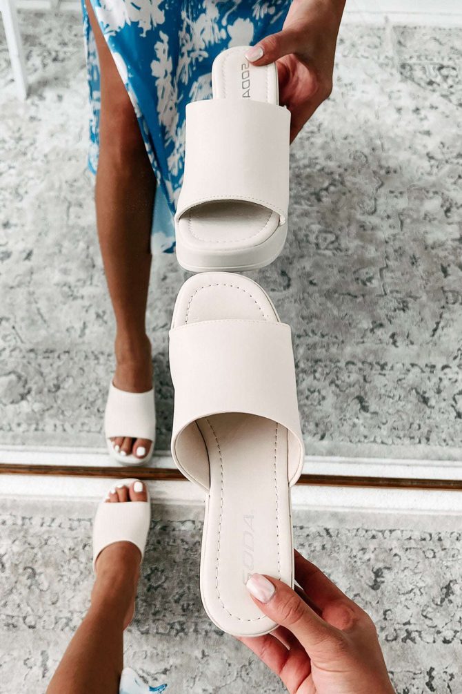Coastal Charm Platform Sandals (Bone) · NanaMacs - Image 3