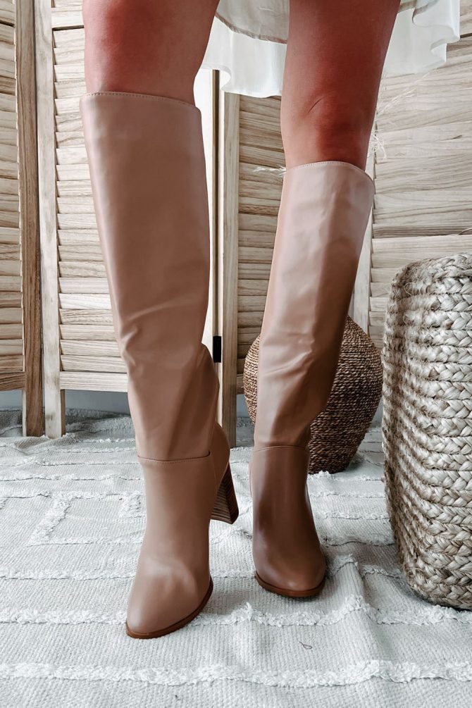 Ramara Faux Leather Billini Knee High Boots (Light Camel Natural) · NanaMacs - Image 4