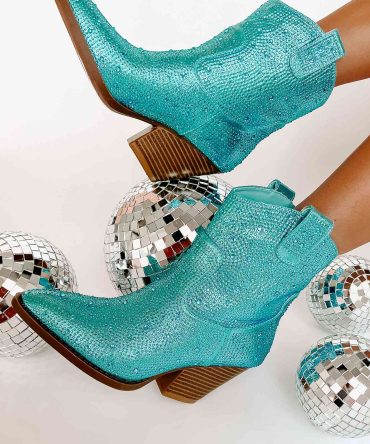 Forever Flashy Rhinestone Booties (Light Blue) · NanaMacs