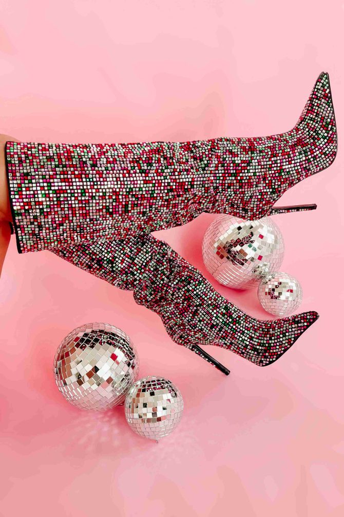 In My Era Knee High Rhinestone Boots (Multi) · NanaMacs - Image 4